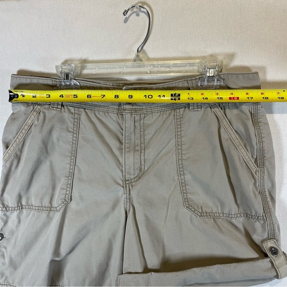 Carhartt Women’s Cargo Shorts Tan Khaki Relaxed Fit Size 14 Cotton - Picture 9 of 12